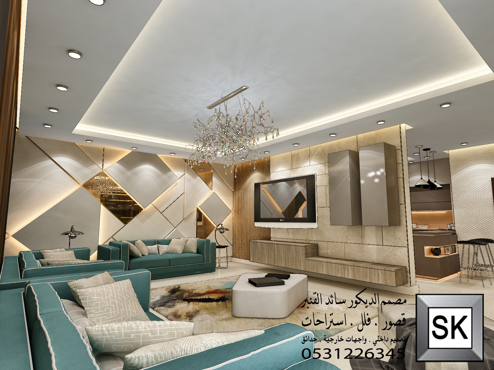 تصميم و تنفيذ و اشراف ديكور داخلي بالرياض في الرياض السعودية