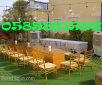 Renting all your event items from A to Z is available for rent in Dubai.