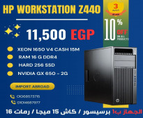 للجرافيك العالى HP WORKSTATION Z440 برسيسور XEON 1650 V4 كاش 15ميجا بفيجا NVIDIA GTX-650-2G
