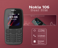 عرض خاص جدا Nokia 106 Dual SIM + Smart Watch M4 band