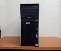 للعمل الشاق HP WORKSTATION Z400 برسيسور XEON E5620 كاش 12ميجا فيجا AMD RADEON 512 UP TO 4 G