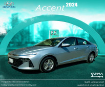 Accent 2024 for rent in Dammam - Free delivery for monthly rental