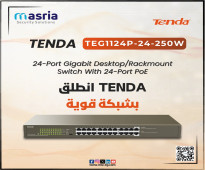 سويتش TENDA TEG1124P-24-250W: قوة الأداء في متناول يدك! 