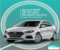 Hyundai Accent 2023 for rent in Dammam - Free delivery for monthly rental