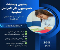 معلمة تأسيس ابتدائي بجدة 0538226807