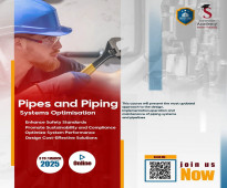 piping and pipes systems optimization course 2025