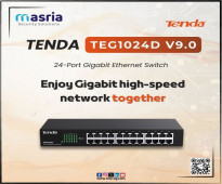 لو بتدور على سويتش يعتمد عليه، خليني أعرفك على Tenda TEG1024D V9.0!