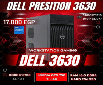 DELL PRESITION 3630 CORE I7 8700  الجيل الثامن NVIDIA GTX 750 TI 2G