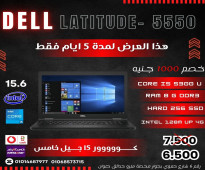 DELL LATITUDE- E5550 CORE I5 جيل خامس  رمات  8 جيجا DDR3 // هارد 256 SSD